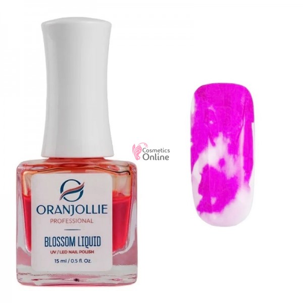 AQUA INK vopsea lichida de 15 ml ORANJOLIE Color Blooming Cod N01 Roz (PinK)